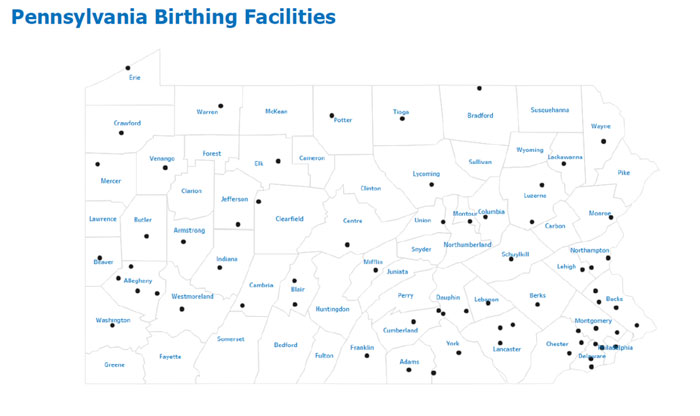 Pennsylvania's birthing facilities